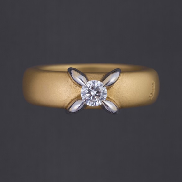 Belle bague sablée