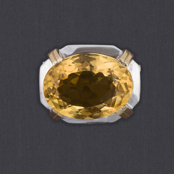 Broche avec citrine