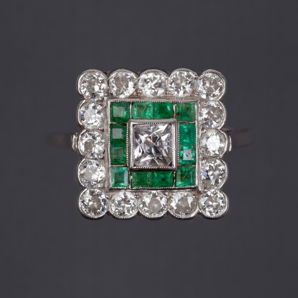 Bague marguerite diamant