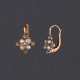 Boucles d'oreille dormeuses perles fines