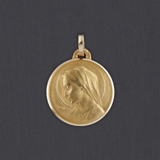 Médaille tête de vierge