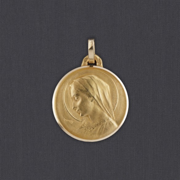 Médaille tête de vierge