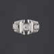 Bague or blanc diamants