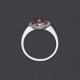 Bague saphir rose et diamants