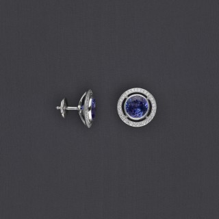 Boucles d'oreille tanzanite